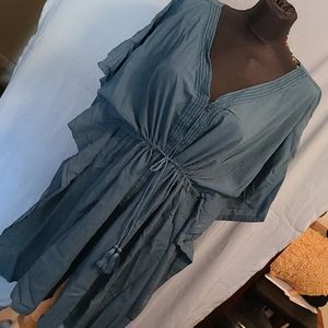 Turquoise Cover up top